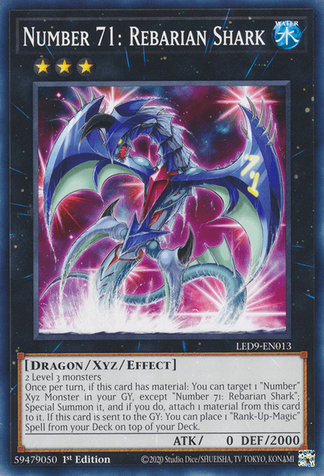 Number 71: Rebarian Shark [LED9-EN013] Common (ONLINE ORDER ONLY)