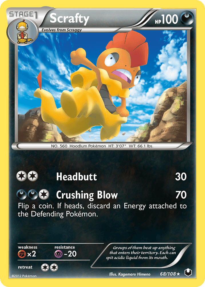 Scrafty (68/108) [Black & White: Dark Explorers] (Online Only)