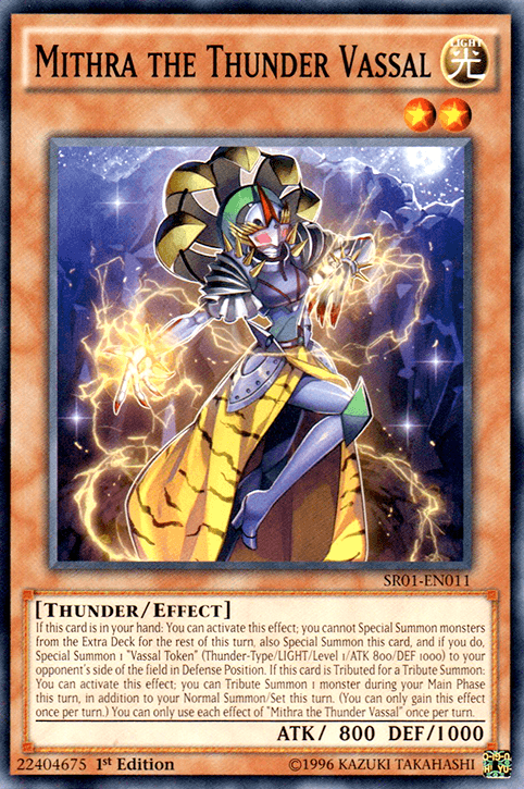 Mithra the Thunder Vassal [SR01-EN011] Common (ONLINE ORDER ONLY)