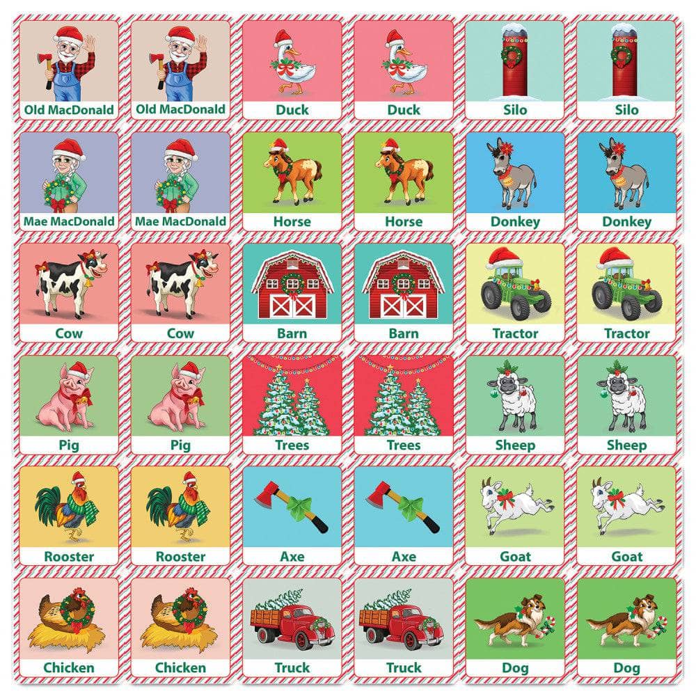 Old MacDonald's Farm Christmas Matching Game (ONLINE ORDER ONLY)