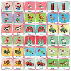 Old MacDonald's Farm Christmas Matching Game (ONLINE ORDER ONLY)