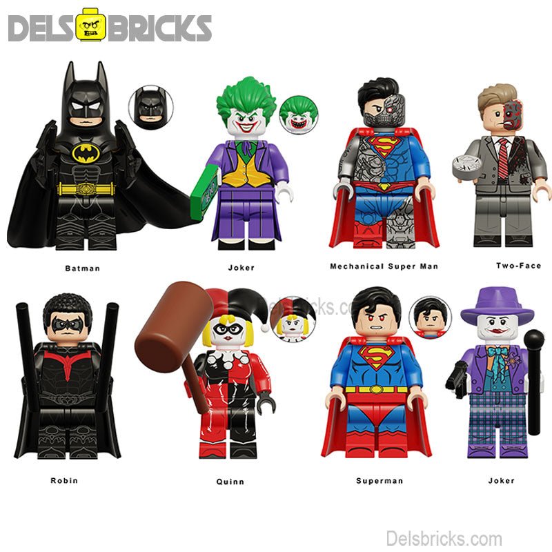 DC Superheroes Set of 8 Best New Lego Minifigures custom Toys (ONLINE ORDER ONLY)