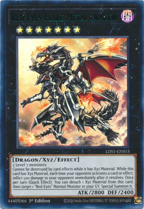 Red-Eyes Flare Metal Dragon (Green) [LDS1-EN015] Ultra Rare (ONLINE ORDER ONLY)