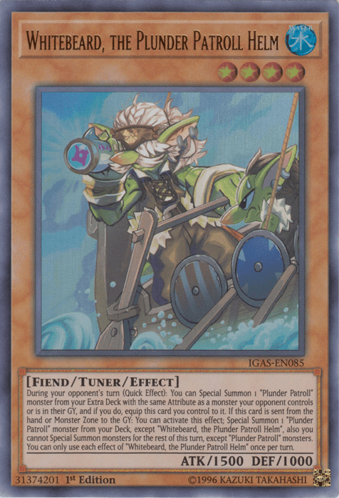 Whitebeard, the Plunder Patroll Helm [IGAS-EN085] Ultra Rare (ONLINE ORDER ONLY)