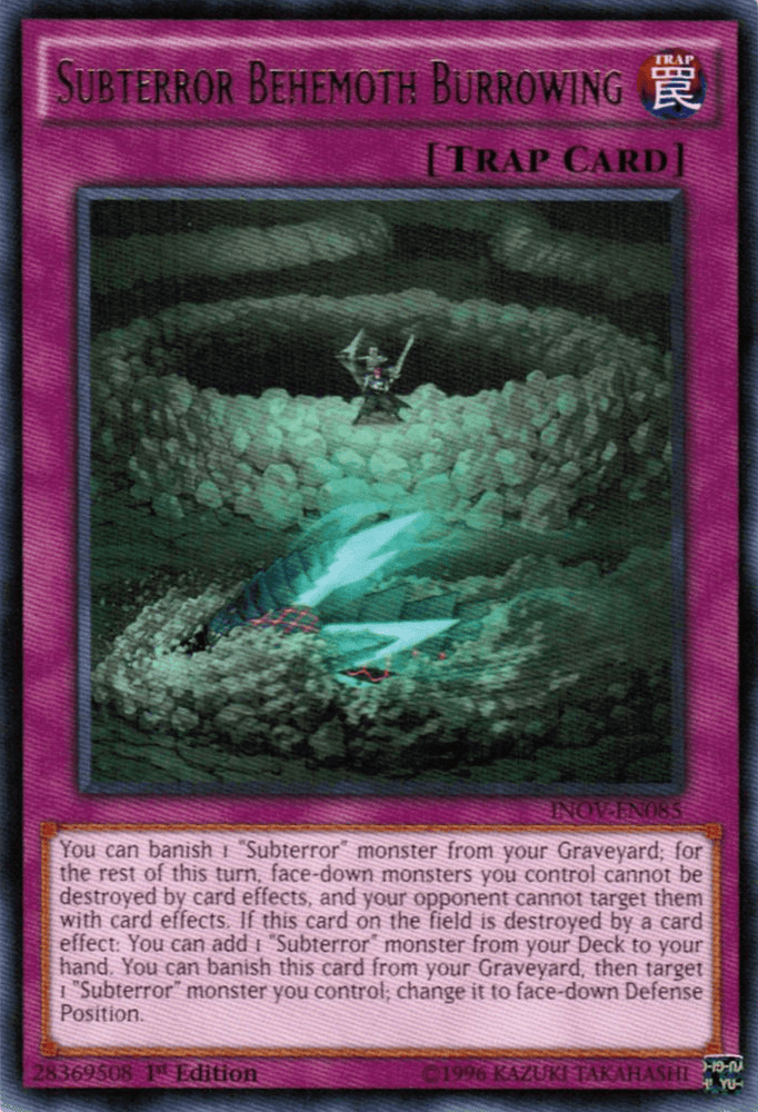 Subterror Behemoth Burrowing [INOV-EN085] Rare (ONLINE ORDER ONLY)