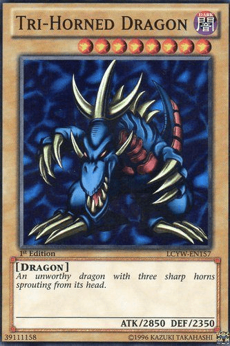 Tri-Horned Dragon [LCYW-EN157] Super Rare (ONLINE ORDER ONLY)