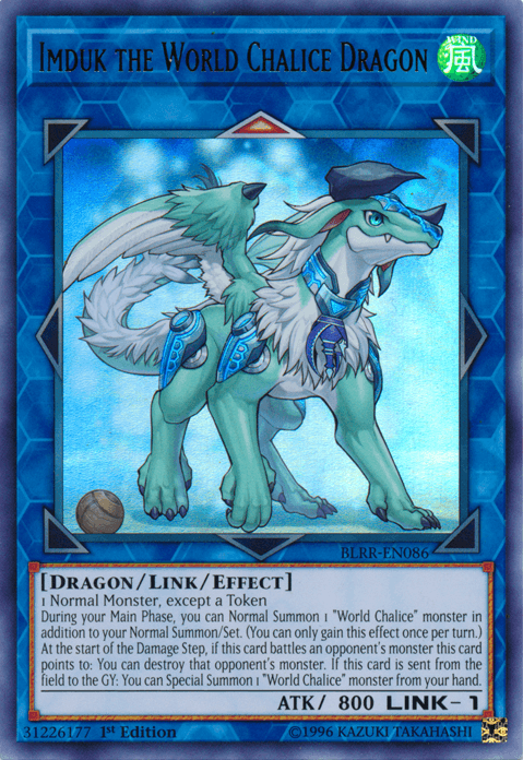 Imduk the World Chalice Dragon [BLRR-EN086] Ultra Rare (ONLINE ORDER ONLY)