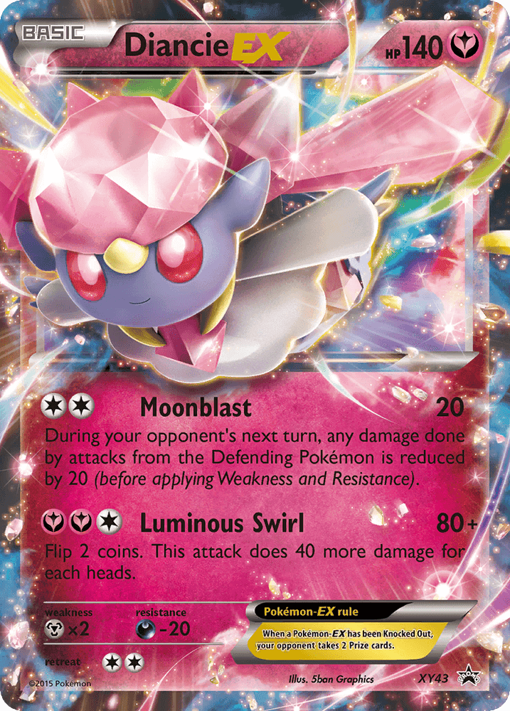 Diancie EX (XY43) [XY: Black Star Promos] (Online Only)