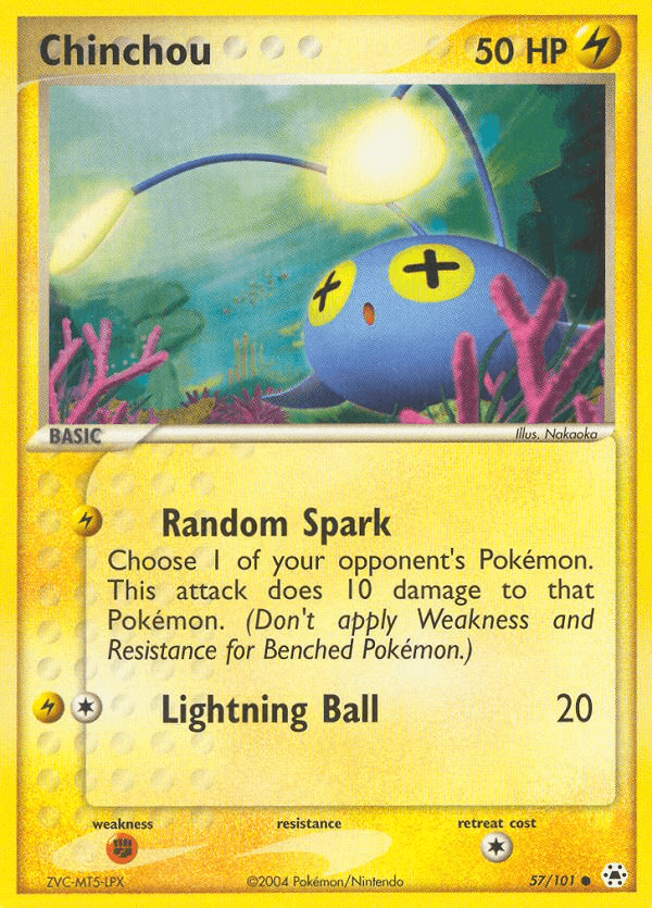 Chinchou (57/101) [EX: Hidden Legends] (Online Only)