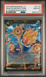 2019 DRAGON BALL SUPER SUPER DASH VEGETA, TEMPERAMENT #P-137 - PSA 10 (Online Order Only)