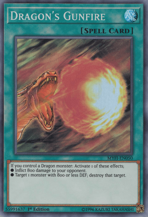 Dragon's Gunfire [MYFI-EN050] Super Rare (ONLINE ORDER ONLY)