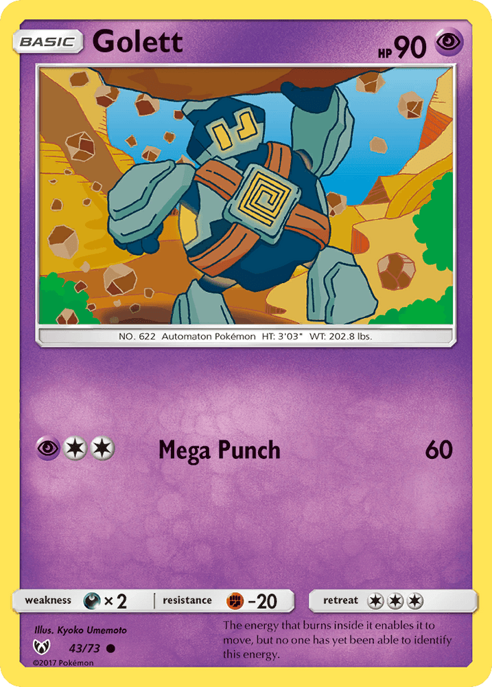 Golett (43/73) [Sun & Moon: Shining Legends] (Online Only)