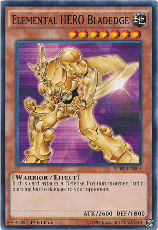 Elemental Hero Bladedge [SDHS-EN009] Common (ONLINE ORDER ONLY)