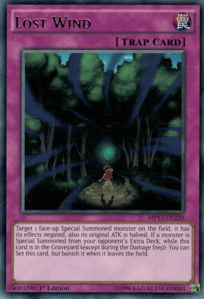 Lost Wind [MP17-EN220] Rare (ONLINE ORDER ONLY)