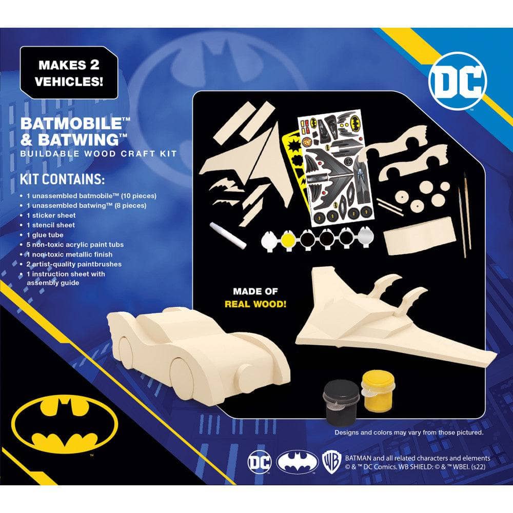 Batman - Batmobile & Batwing Wood Craft Kit (ONLINE ORDER ONLY)