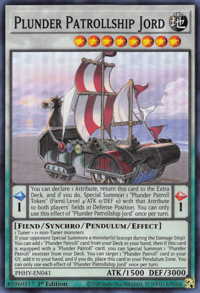 Plunder Patrollship Jord [PHHY-EN041] Super Rare (ONLINE ORDER ONLY)
