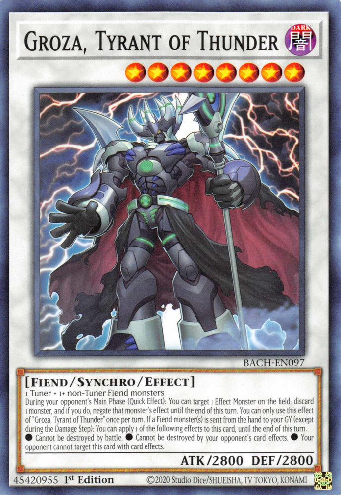 Groza, Tyrant of Thunder [BACH-EN097] Common (ONLINE ORDER ONLY)