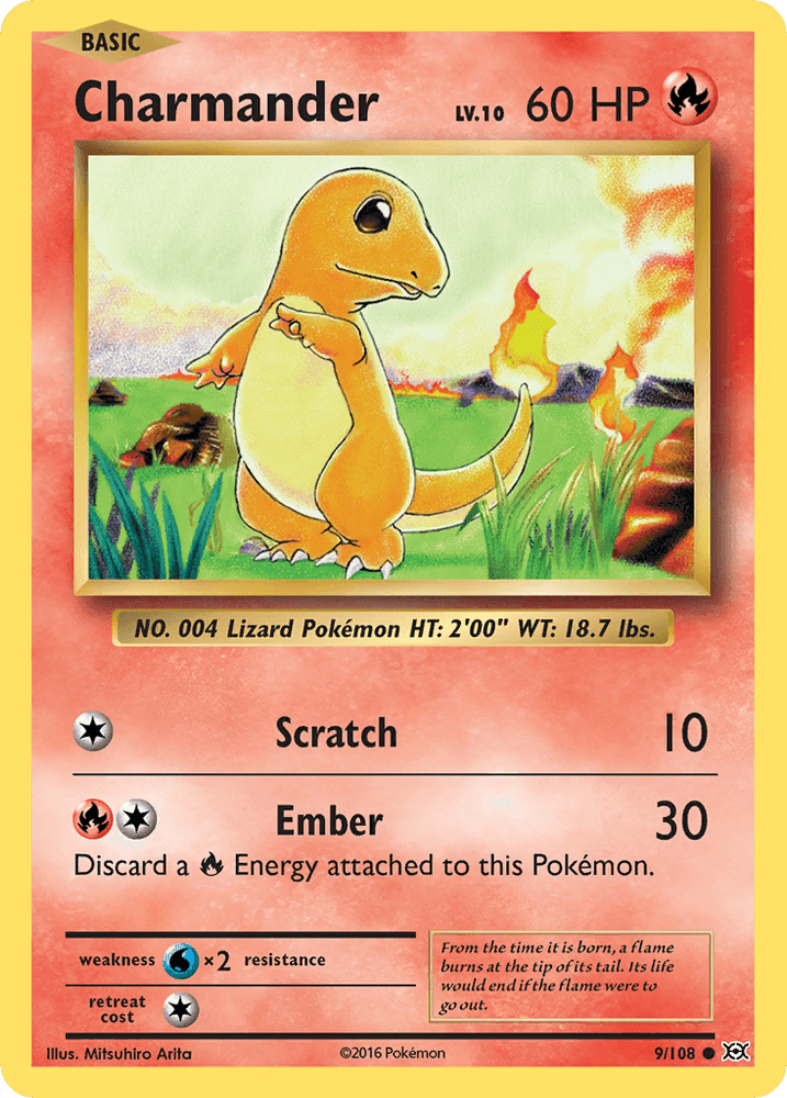 Charmander (9/108) [XY: Evolutions] (Online Only)