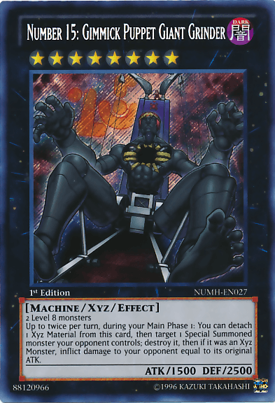Number 15: Gimmick Puppet Giant Grinder [NUMH-EN027] Secret Rare (ONLINE ORDER ONLY)