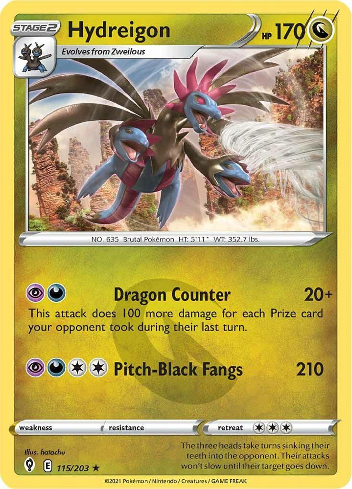 Hydreigon (115/203) [Sword & Shield: Evolving Skies] (Online Only)
