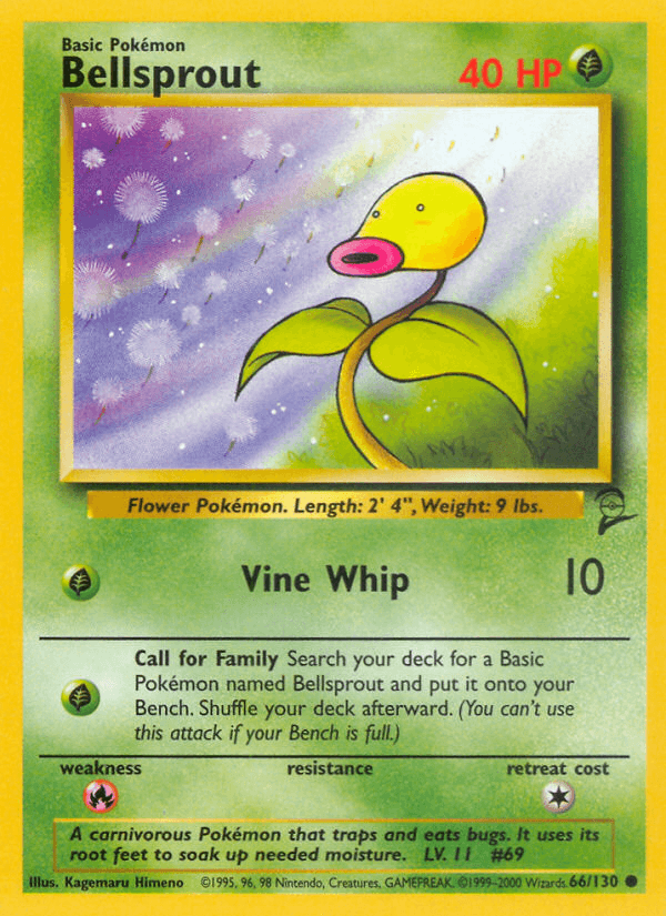 Bellsprout (66/130) [Base Set 2] (Online Only)
