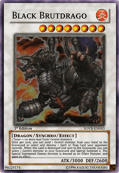 Black Brutdrago [SOVR-EN043] Super Rare (ONLINE ORDER ONLY)