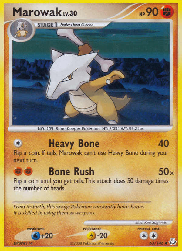 Marowak (63/146) [Diamond & Pearl: Legends Awakened] (Online Only)