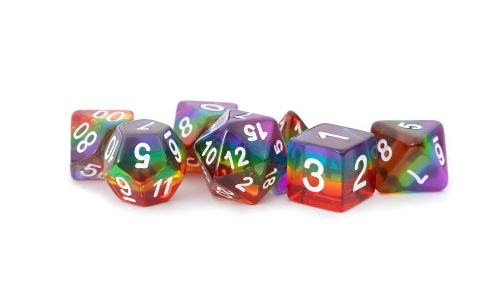 16mm Resin Polyhedral Set Colorful Set Assortment (ONLINE ORDER ONLY)