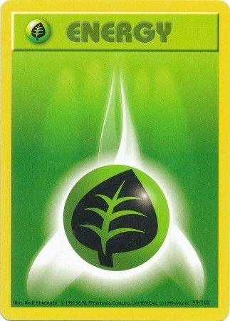 Grass Energy (99/102) [Base Set Shadowless Unlimited] (Online Only)