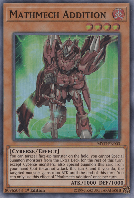 Mathmech Addition [MYFI-EN003] Super Rare (ONLINE ORDER ONLY)
