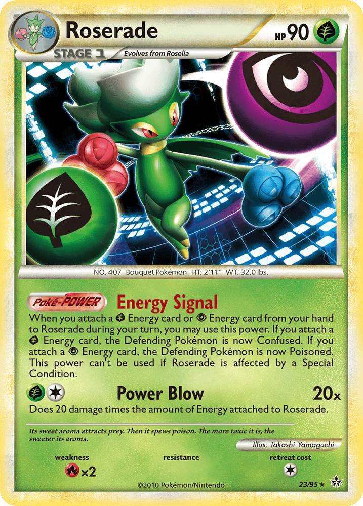 Roserade (23/95) [HeartGold & SoulSilver: Unleashed] (Online Only)