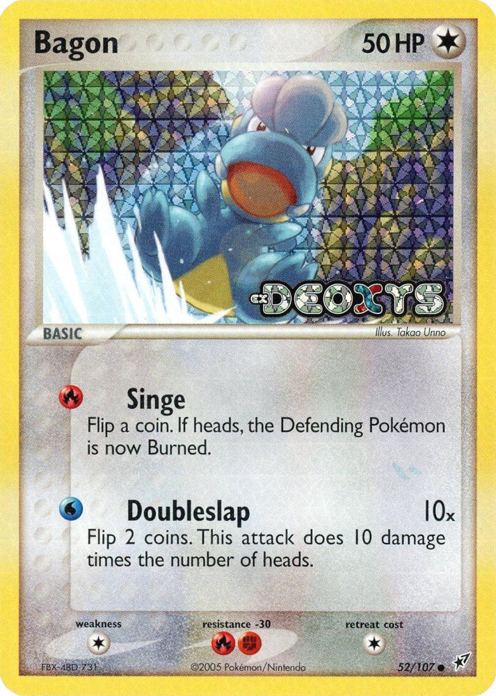 Bagon (52/107) (Stamped) [EX: Deoxys] (Online Only)