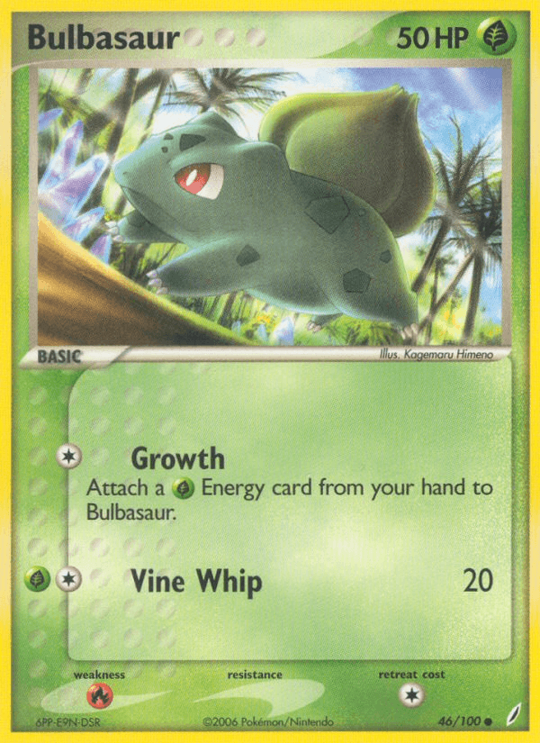 Bulbasaur (46/100) [EX: Crystal Guardians] (Online Only)