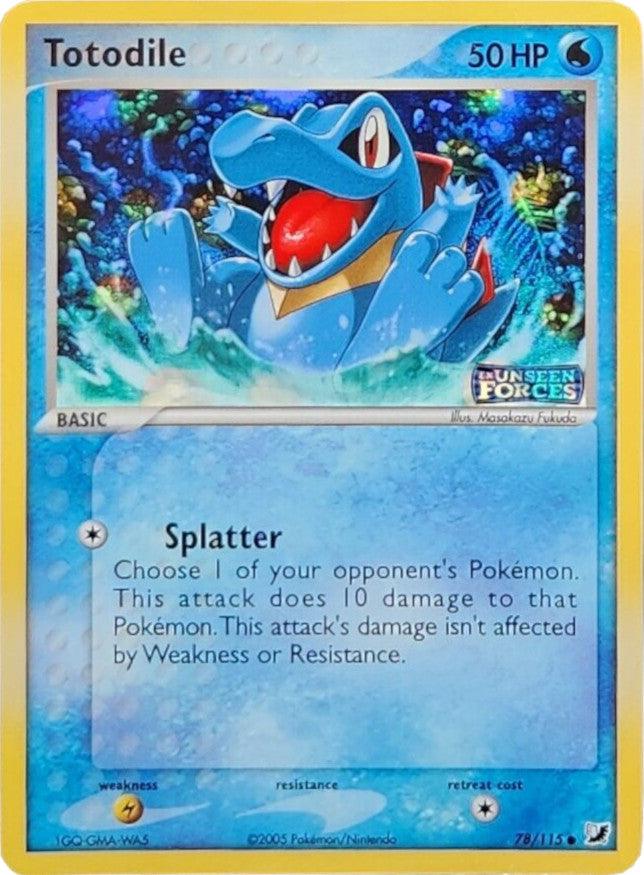Totodile (78/115) (Stamped) [EX: Unseen Forces] (Online Only)