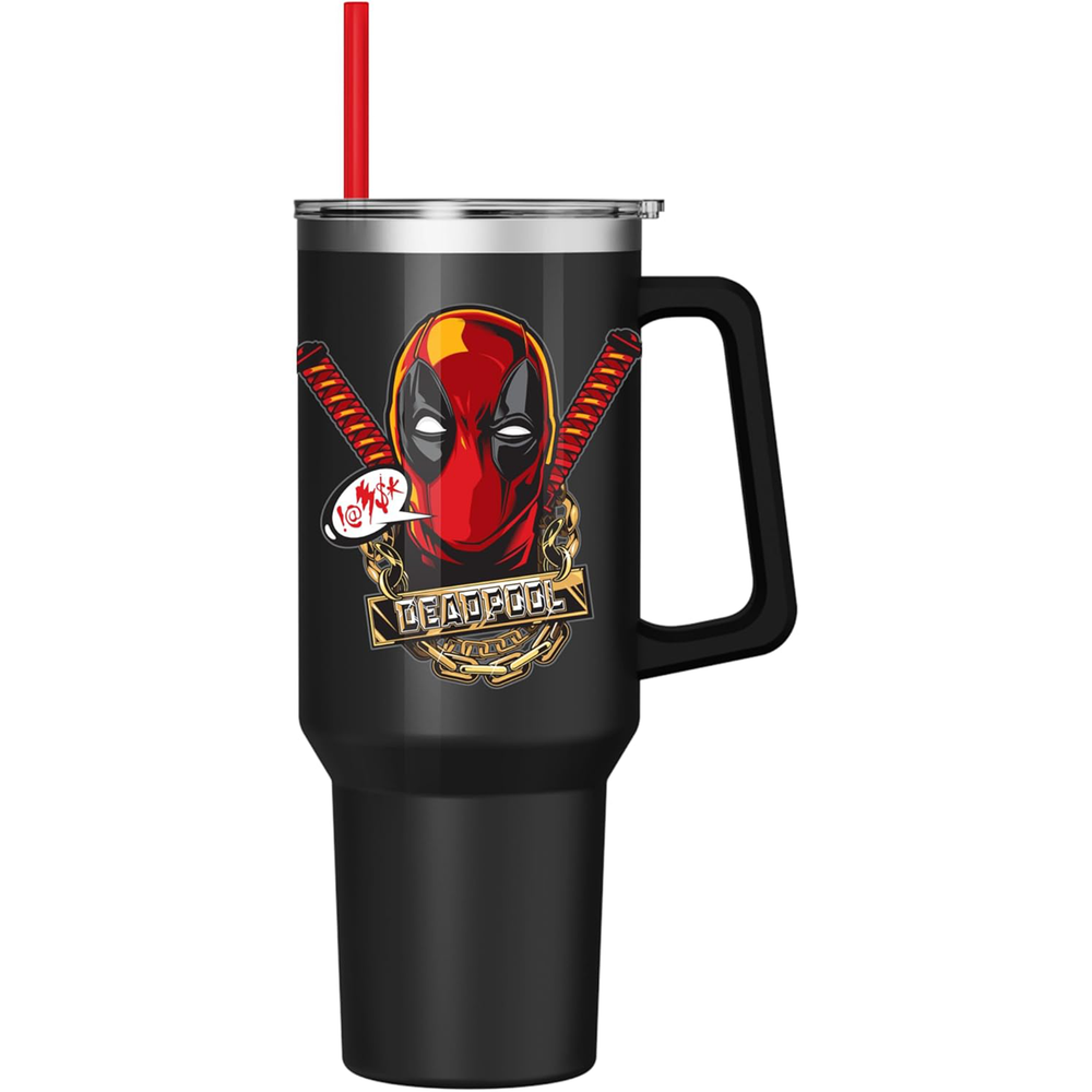 Deadpool Stainless Steel Marvel Travel Mug 40oz (ONLINE ORDER ONLY)