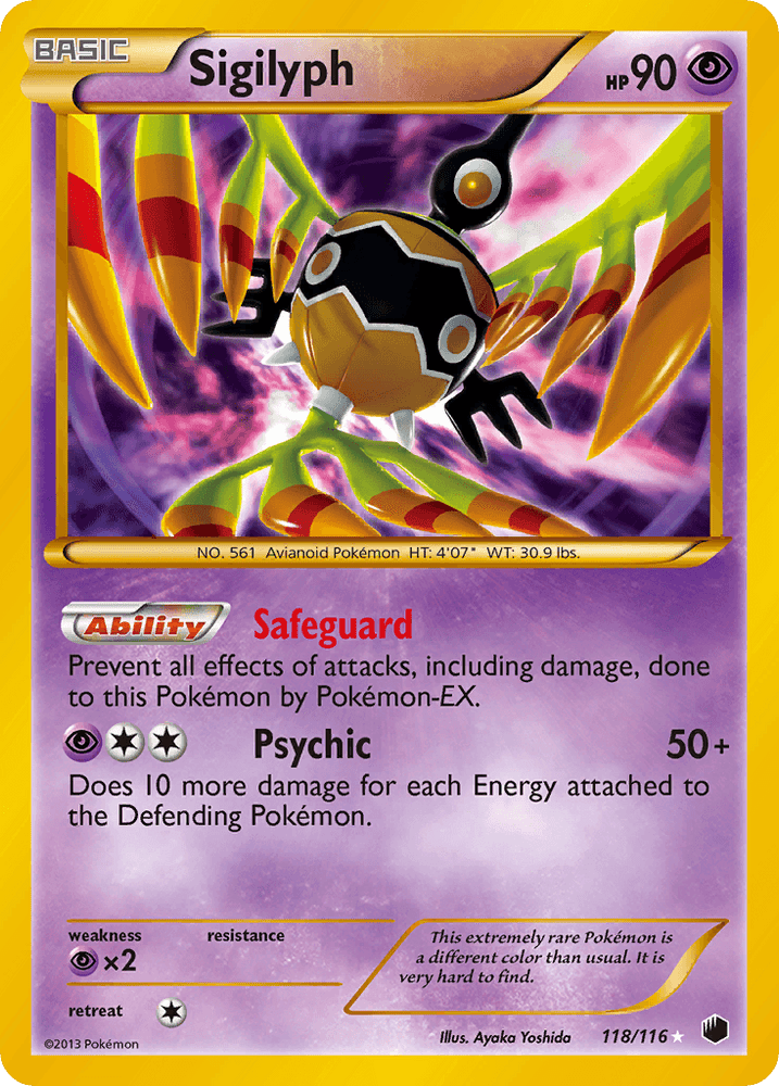 Sigilyph (118/116) [Black & White: Plasma Freeze] (Online Only)