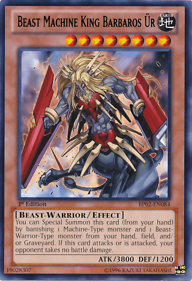 Beast Machine King Barbaros Ur [BP02-EN084] Mosaic Rare (ONLINE ORDER ONLY)