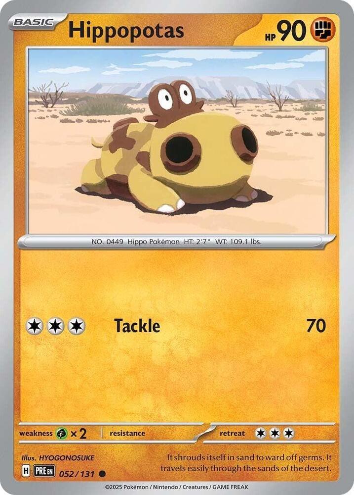 Hippopotas (052/131) [Scarlet & Violet: Prismatic Evolutions] (Online Only)