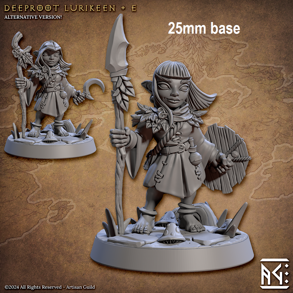 Deeproot Lurikeen Warrior (Base Sculpt E) (Online Order Only)