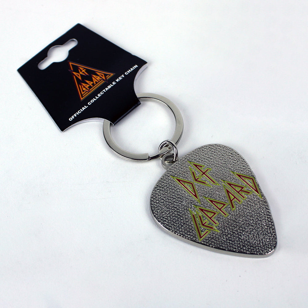 Def Leppard Pick Logo Metal Keychain (Online Order Only)