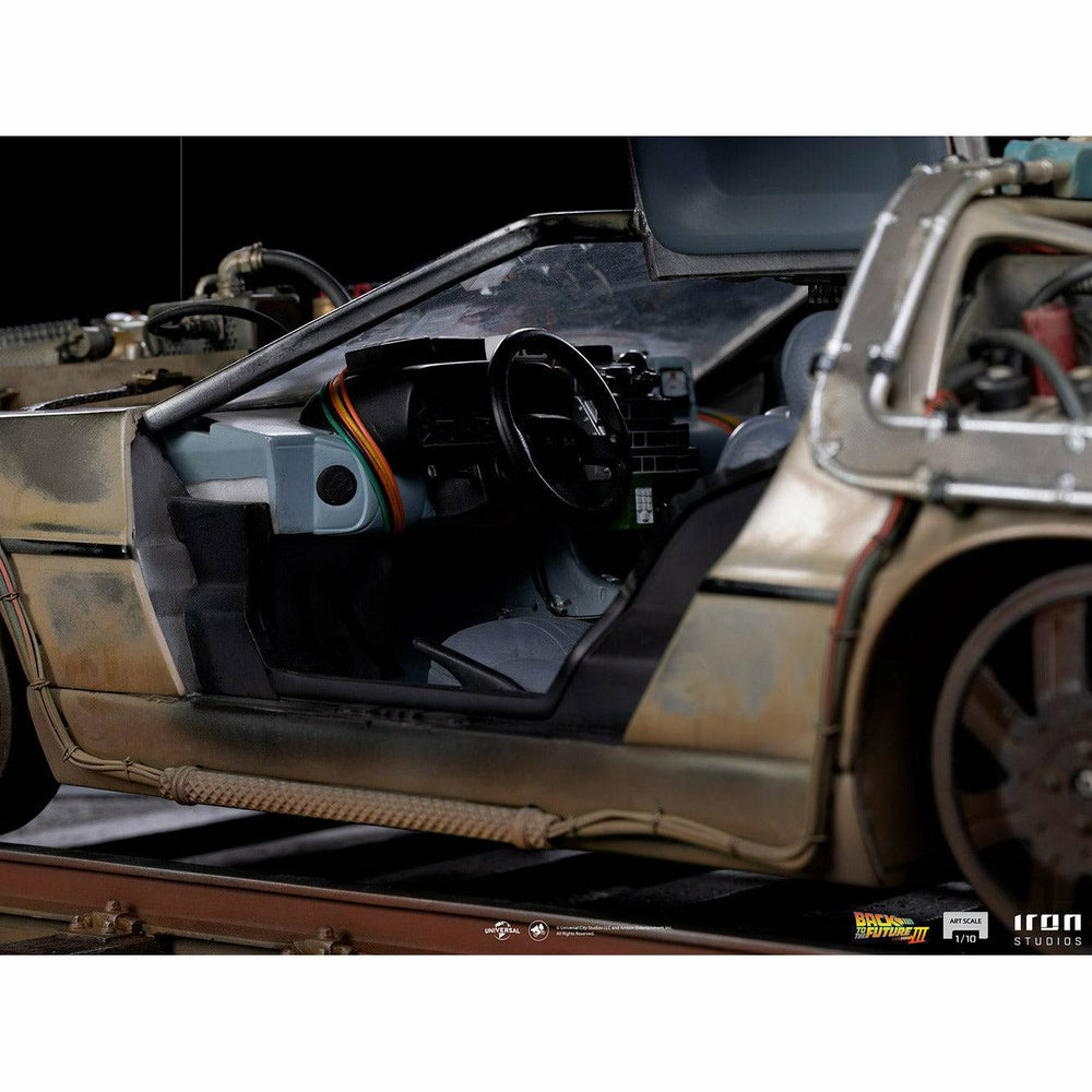 Iron Studios Back to the Future Part III DeLorean 1:10 Scale Statue (ONLINE ORDER ONLY)