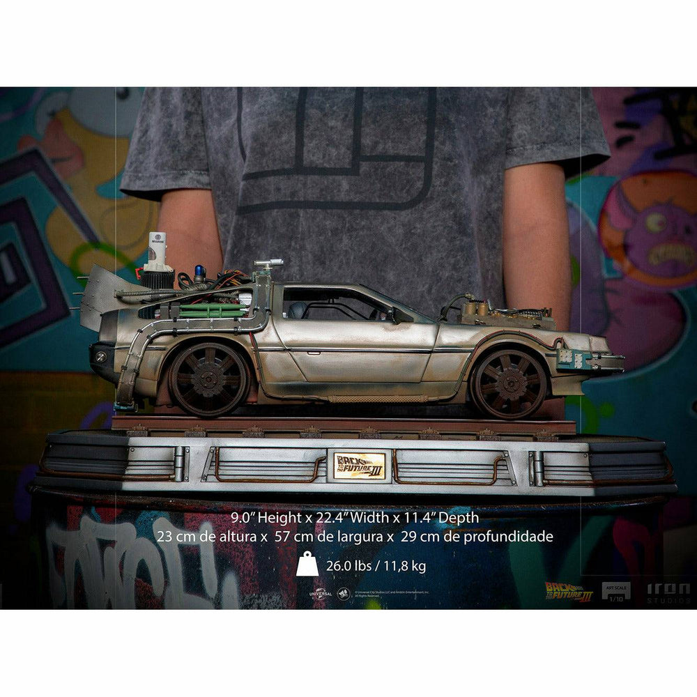 Iron Studios Back to the Future Part III DeLorean 1:10 Scale Statue (ONLINE ORDER ONLY)