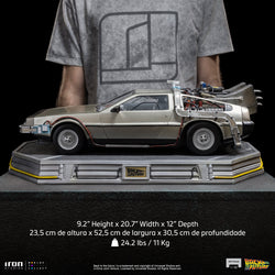Iron Studios Back to the Future DeLorean 1:10 Scale Statue (ONLINE ORDER ONLY)