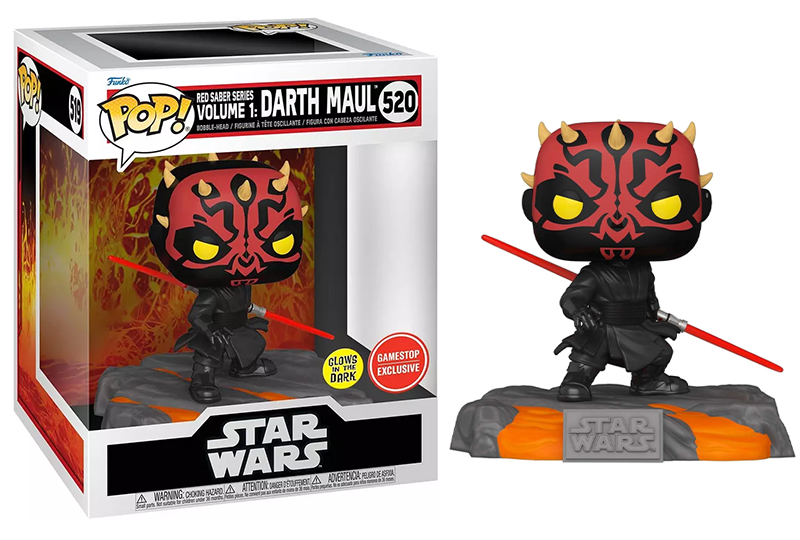 Red Saber Series Volume 1: Darth Maul (Glow in the Dark, Deluxe) 520 - GameStop Exclusive (Online Order Only)