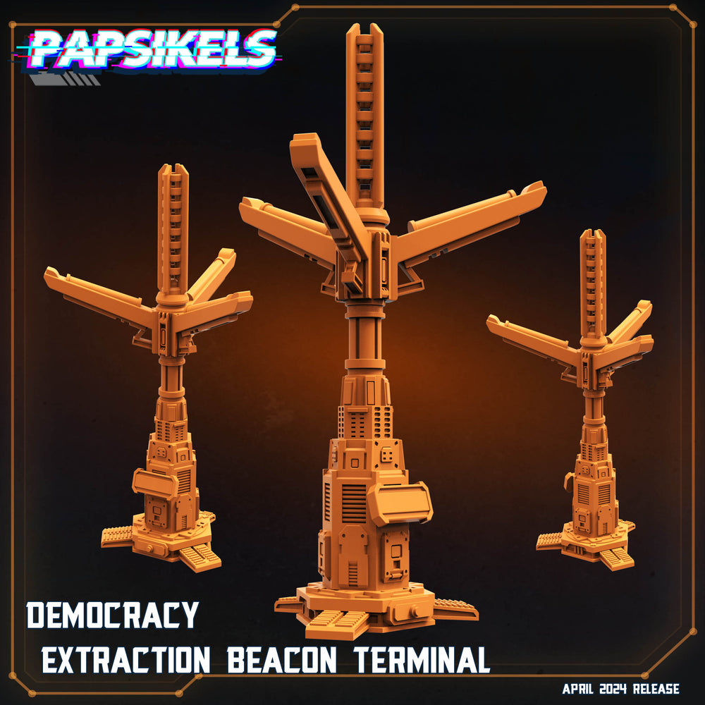 3D Printed Papsikels Democracy Extraction Beacon Terminal 28mm 32mm (Online Only)