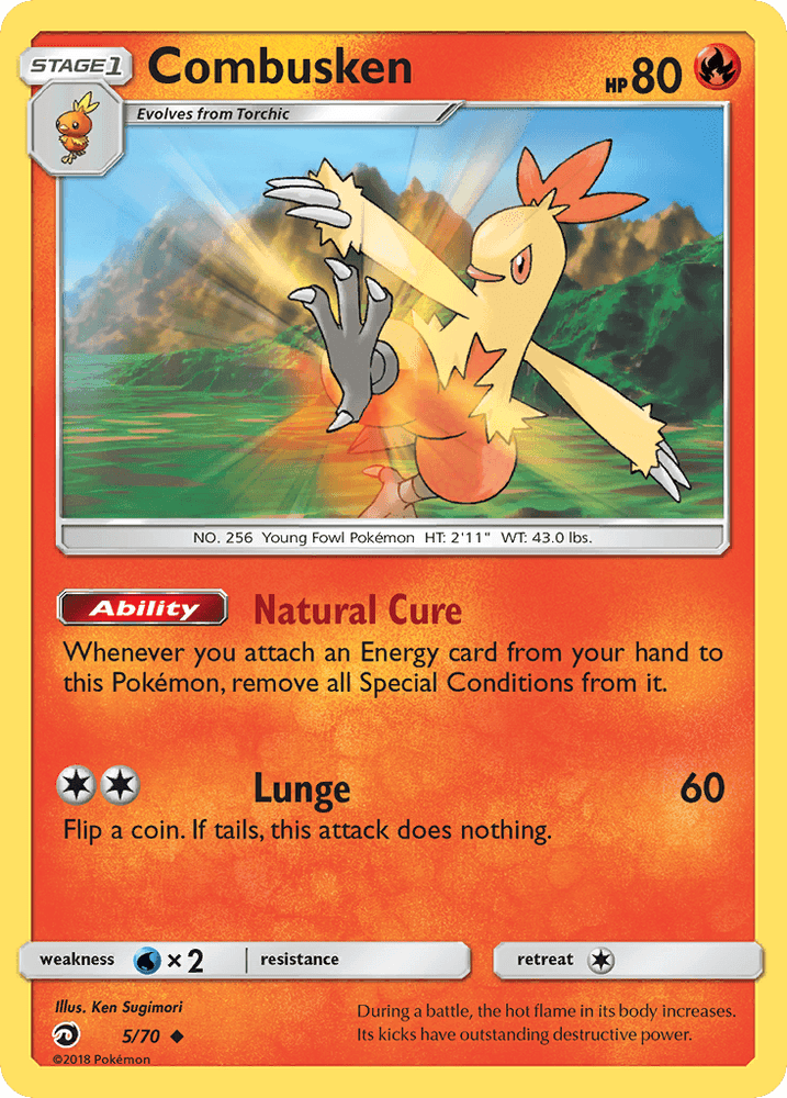 Combusken (5/70) [Sun & Moon: Dragon Majesty] (Online Only)