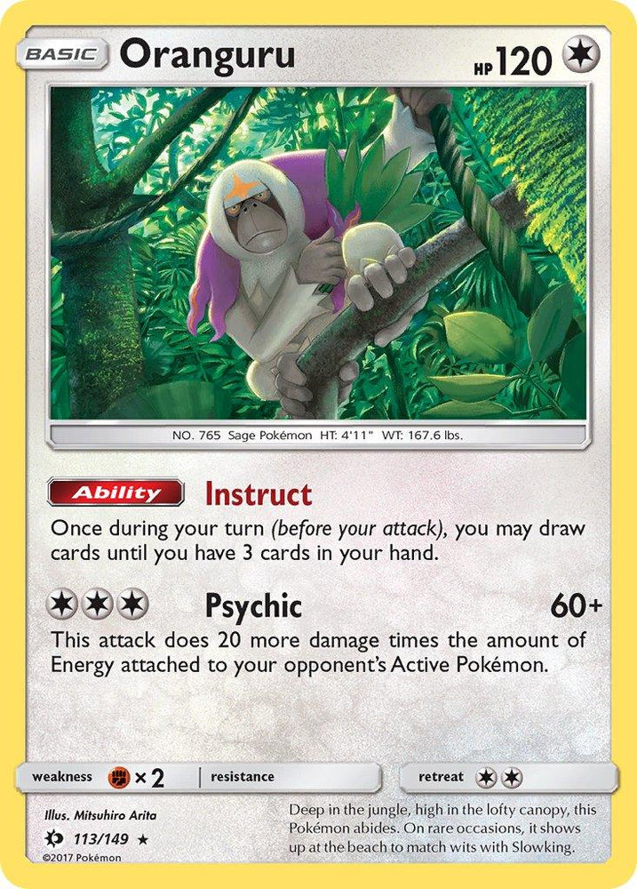 Oranguru (113/149) (Theme Deck Exclusive) [Sun & Moon: Base Set] (Online Only)