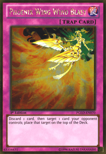 Phoenix Wing Wind Blast [PGLD-EN070] Gold Rare (ONLINE ORDER ONLY)