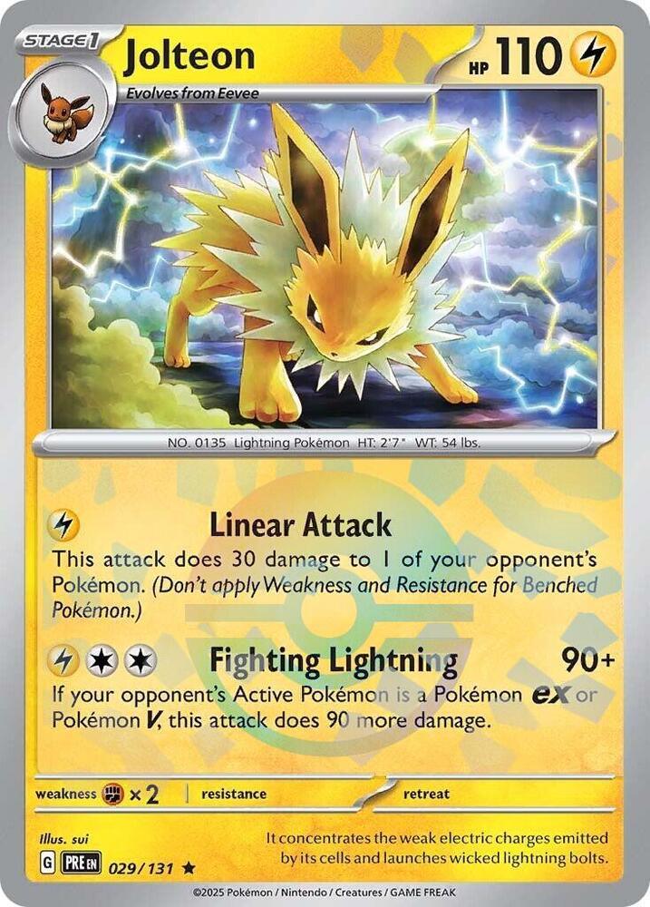 Jolteon (029/131) (Poke Ball Pattern) [Scarlet & Violet: Prismatic Evolutions] (Online Only)