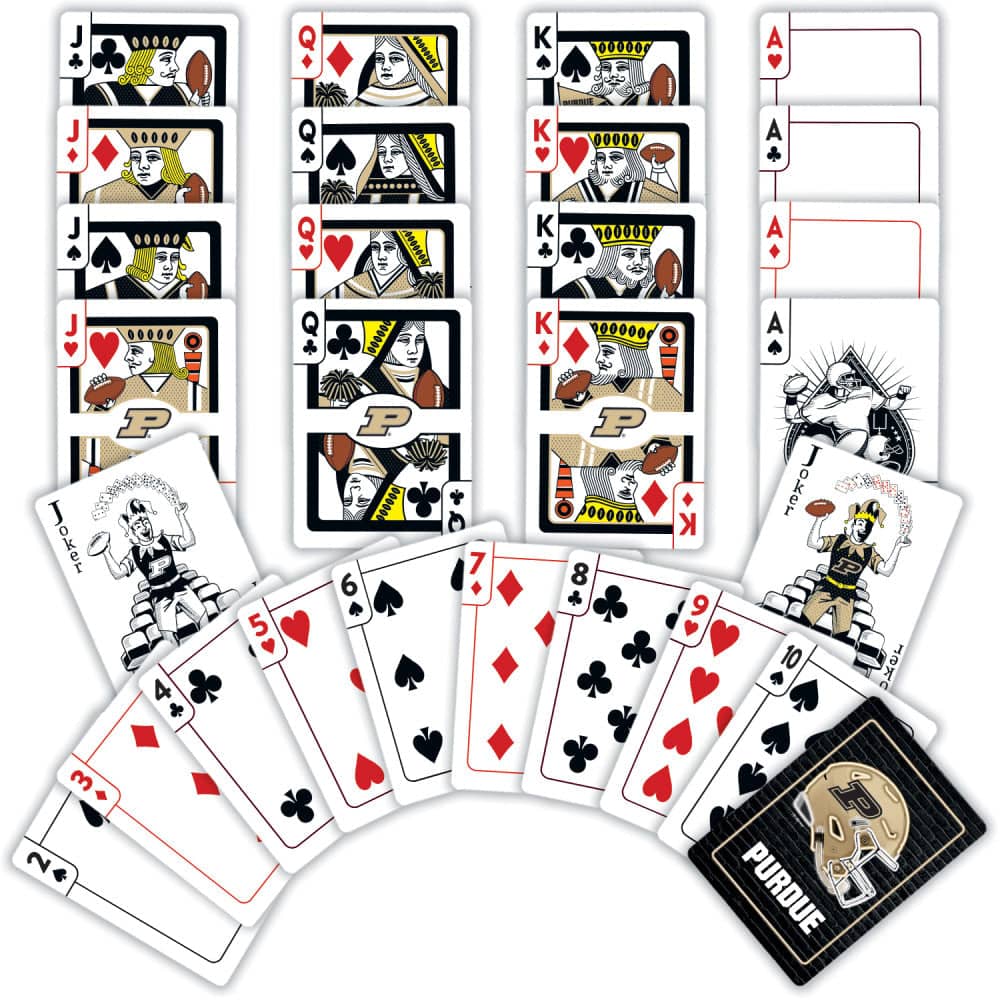 Purdue Boilermakers Neon-Styled Playing Cards - 54 Card Deck (ONLINE ORDER ONLY)